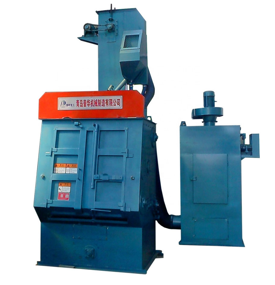 Rubber Belt Type Shot Blasting Machine foar Bicycle Parts